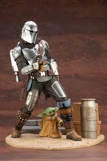 Star Wars The Mandalorian ArtFX Mandalorian & The Child Statue - Image 10