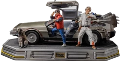 Iron Studios Back To The Future DeLorean (Full Set) 1/10 Art Scale Limited Edition Statue
