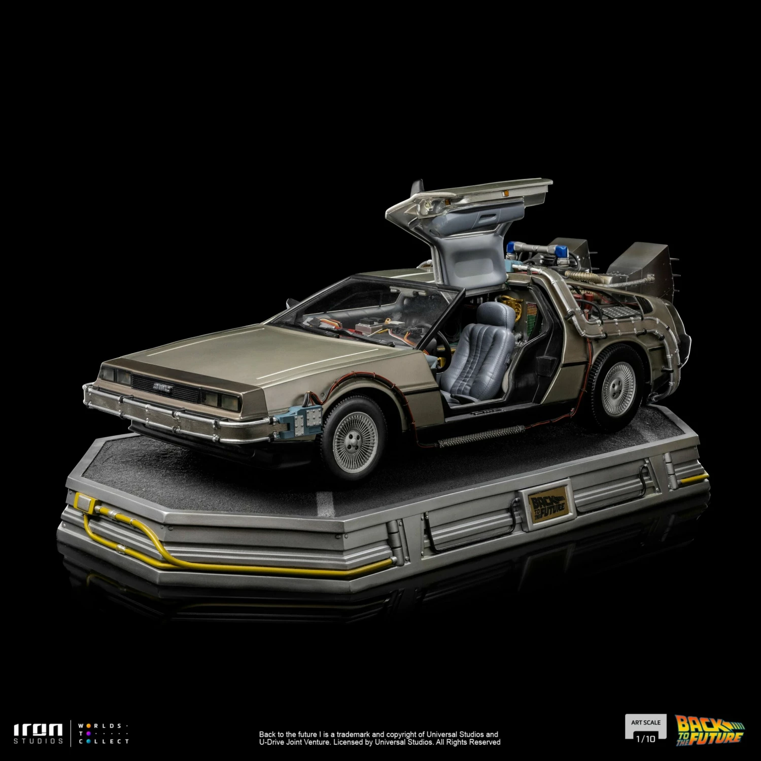 Iron Studios Back To The Future DeLorean 1/10 Art Scale Limited Edition Statue - Image 4