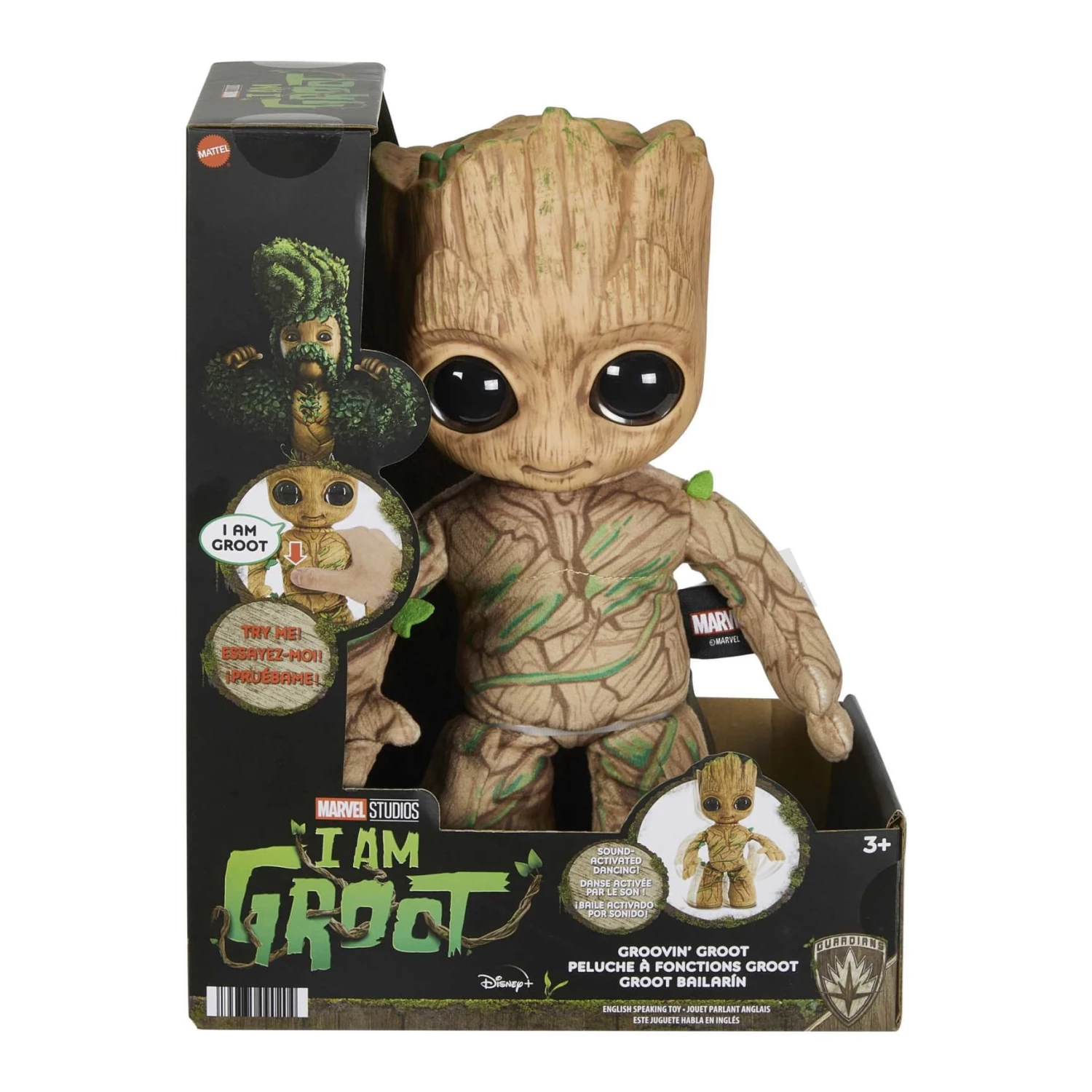 Marvel Guardians Of The Galaxy Dancing And Talking Groovin’ Groot Plush