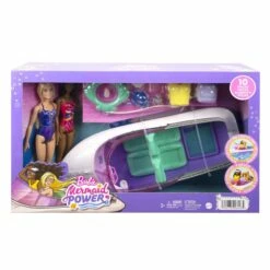 Barbie Mermaid Power Dolls, Boat And Accessories