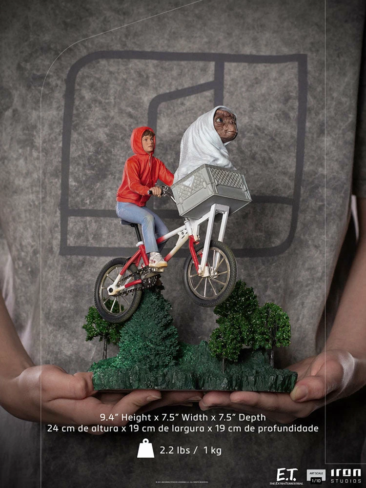 Iron Studios E.T. The Extra-Terrestrial E.T. & Elliot 1/10 Art Scale Limited Edition Statue - Image 2