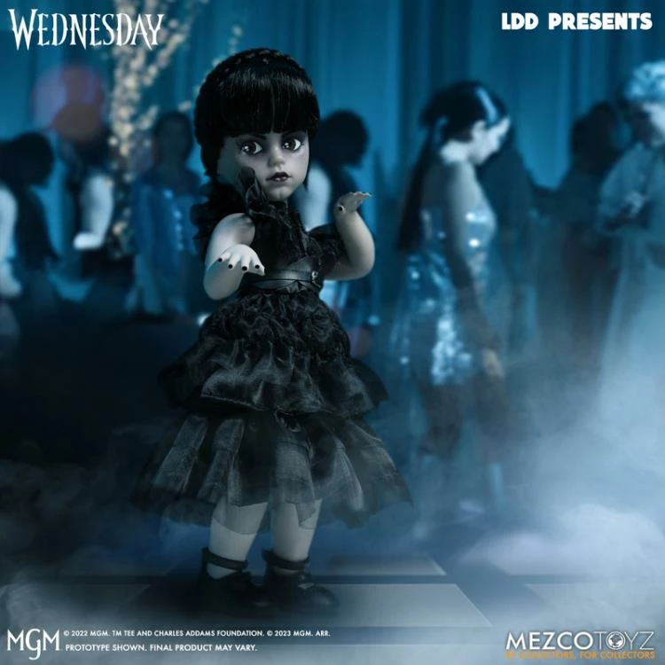 Mezco Living Dead Dolls Adams Family Wednesday Addams (Dancing) - Image 5