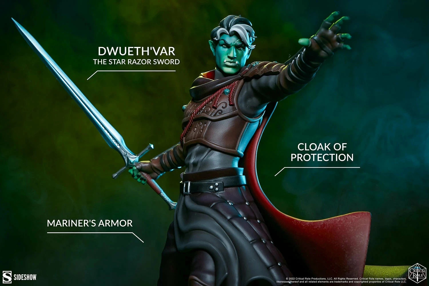 Official Sideshow Collectibles Critical Role Fjord Mighty Nein Statue - Image 3