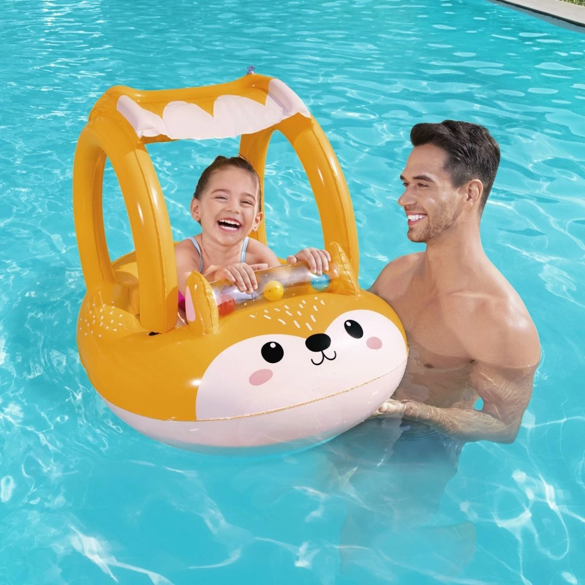 Bestway Friendly Fox Shaded Baby Boat - Image 3