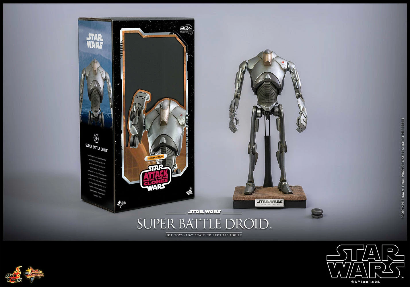 Hot Toys Star Wars Attack Of The Clones 20th Anniversary 1/6 Scale Super Battle Droid - Image 3