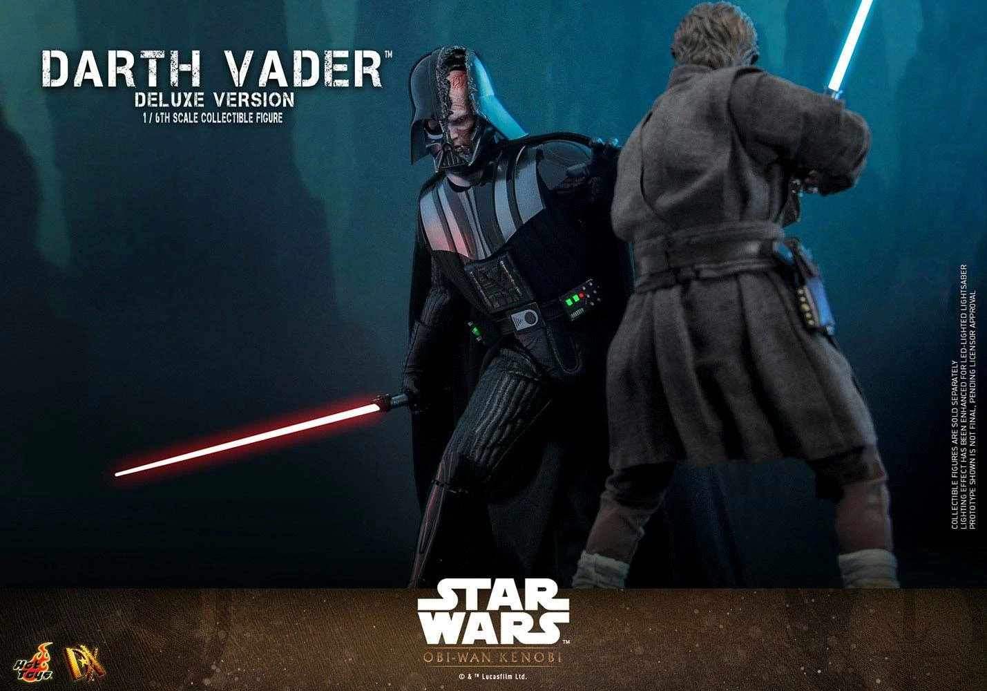 Hot Toys 1/6th Scale Star Wars: Obi-Wan Kenobi Darth Vader (Deluxe Version) - Image 11