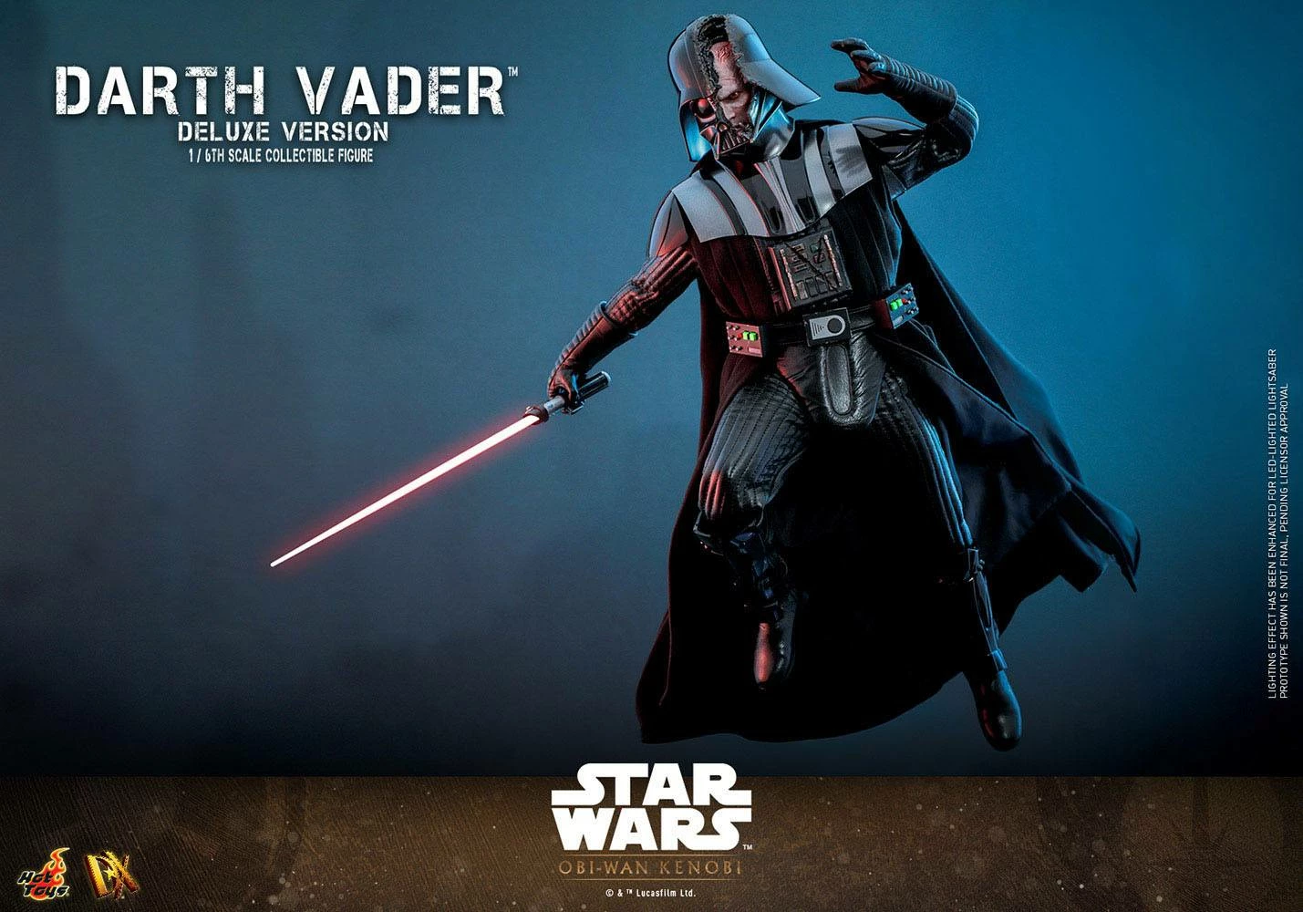 Hot Toys 1/6th Scale Star Wars: Obi-Wan Kenobi Darth Vader (Deluxe Version) - Image 12