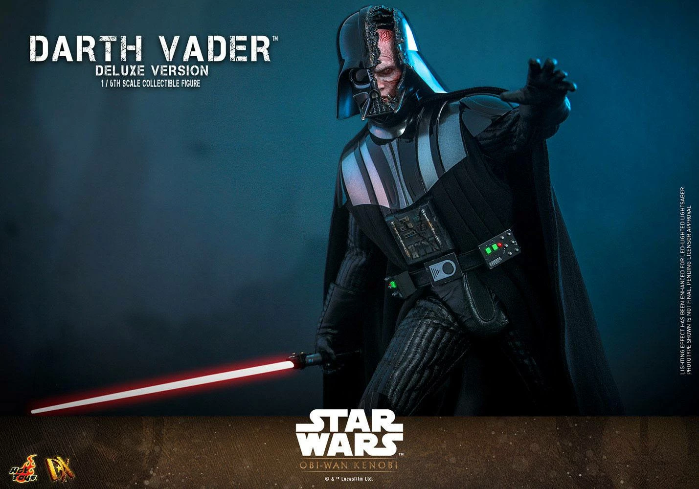 Hot Toys 1/6th Scale Star Wars: Obi-Wan Kenobi Darth Vader (Deluxe Version) - Image 13