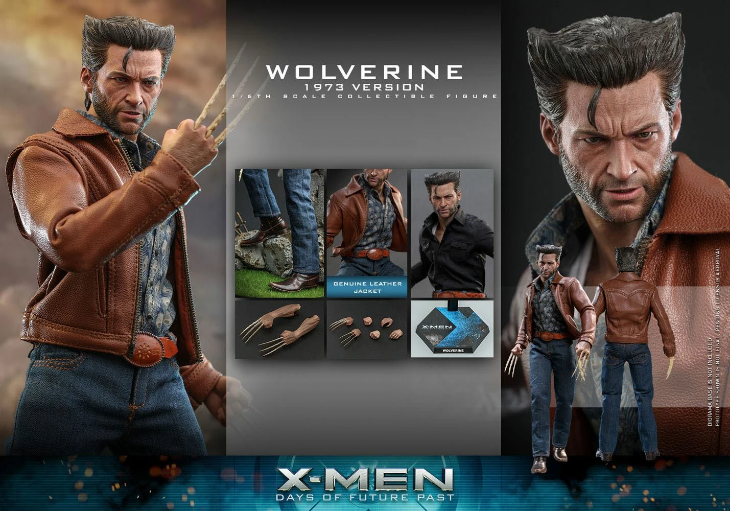Hot Toys 1:6 Marvel X-Men Days Of Future Past Wolverine (1973 Version) - Image 3