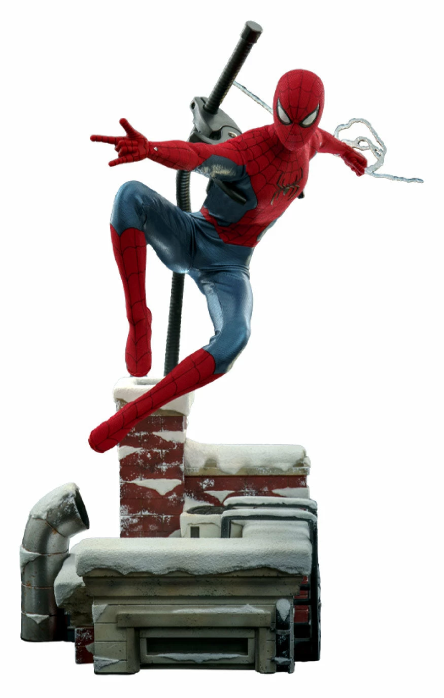 Hot Toys Spider-Man No Way Home 1/6 Scale (New Red And Blue Suit) Deluxe Spider Man - Image 4