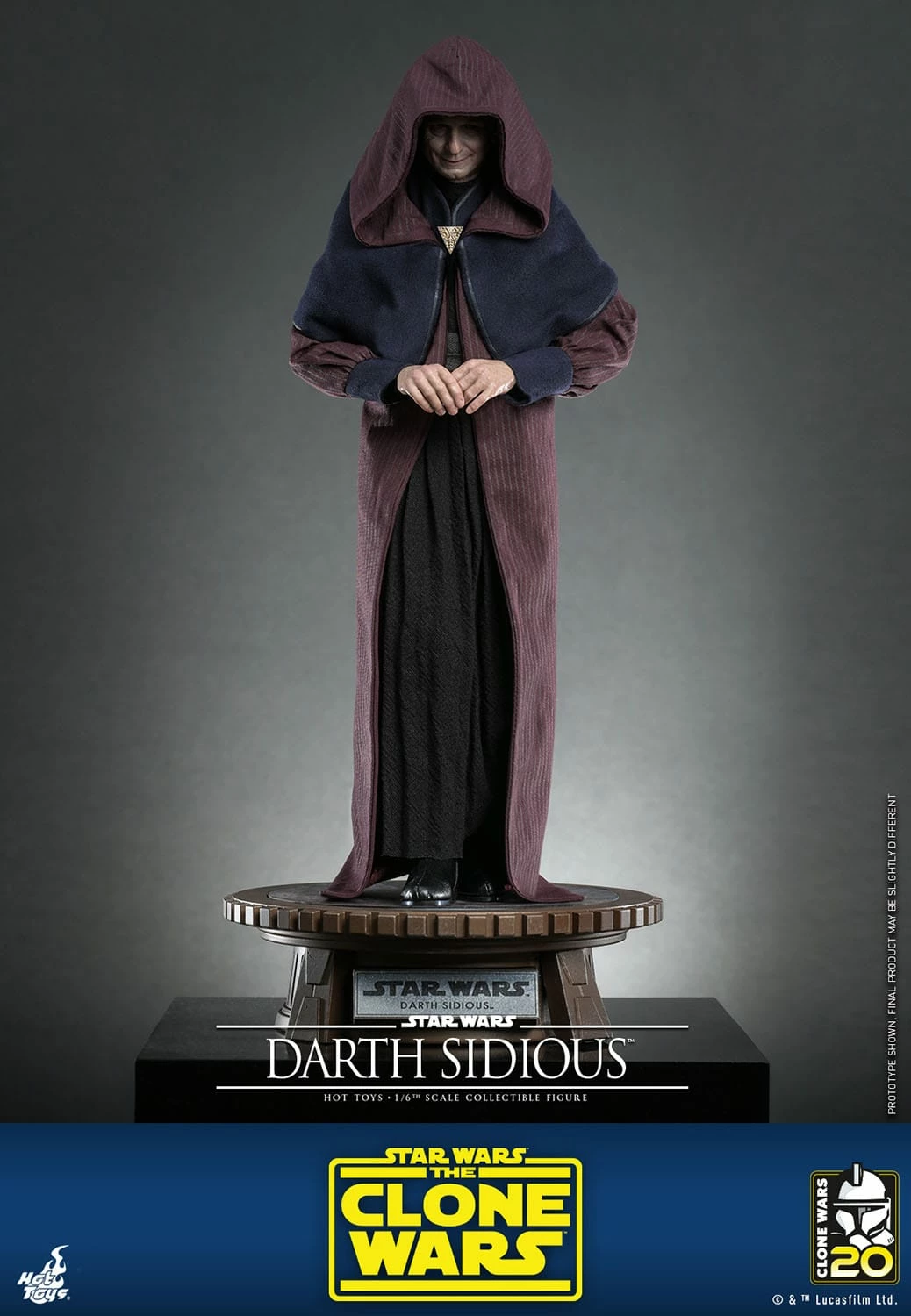 Hot Toys Star Wars The Clone Wars Darth Sidious 1/6th Scale Figure - Image 10