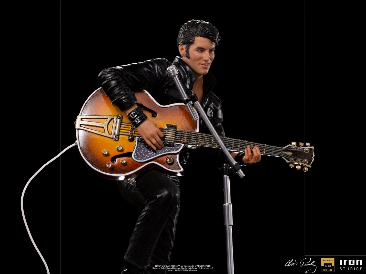 Iron Studios Deluxe Art 1/10 Scale Statue Elvis Presley Comeback Special - Image 9