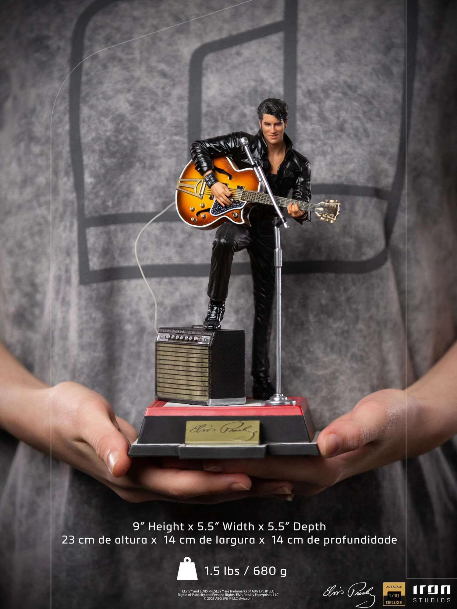 Iron Studios Deluxe Art 1/10 Scale Statue Elvis Presley Comeback Special - Image 3