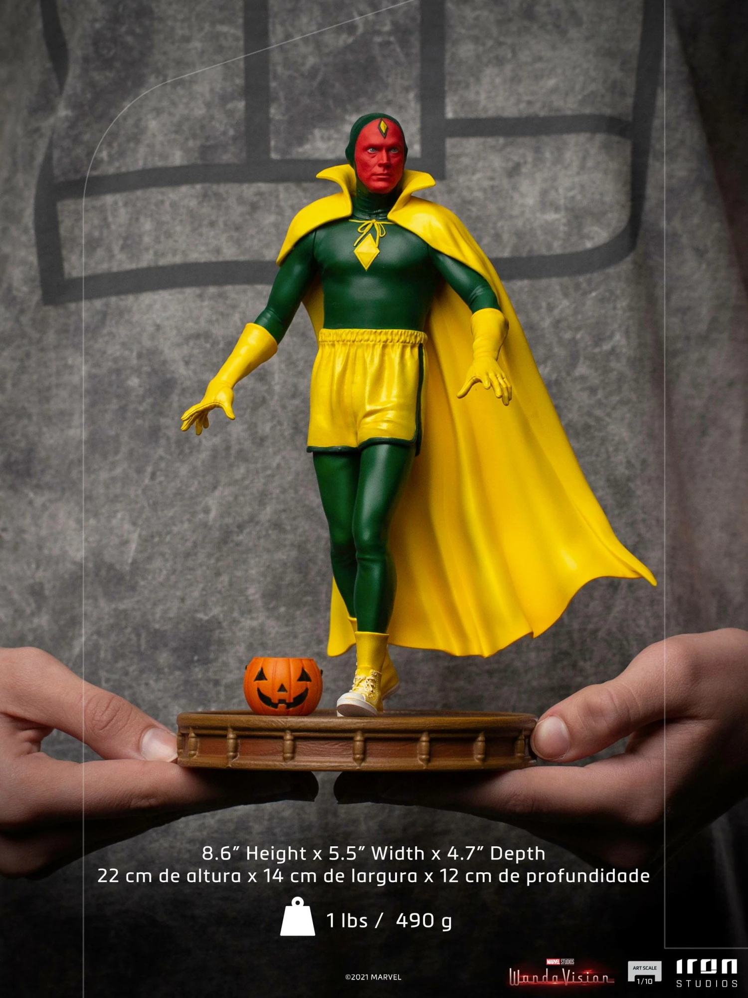 Iron Studios 1/10 Art Scale Statue WandaVision - Vision Halloween Version - Image 3