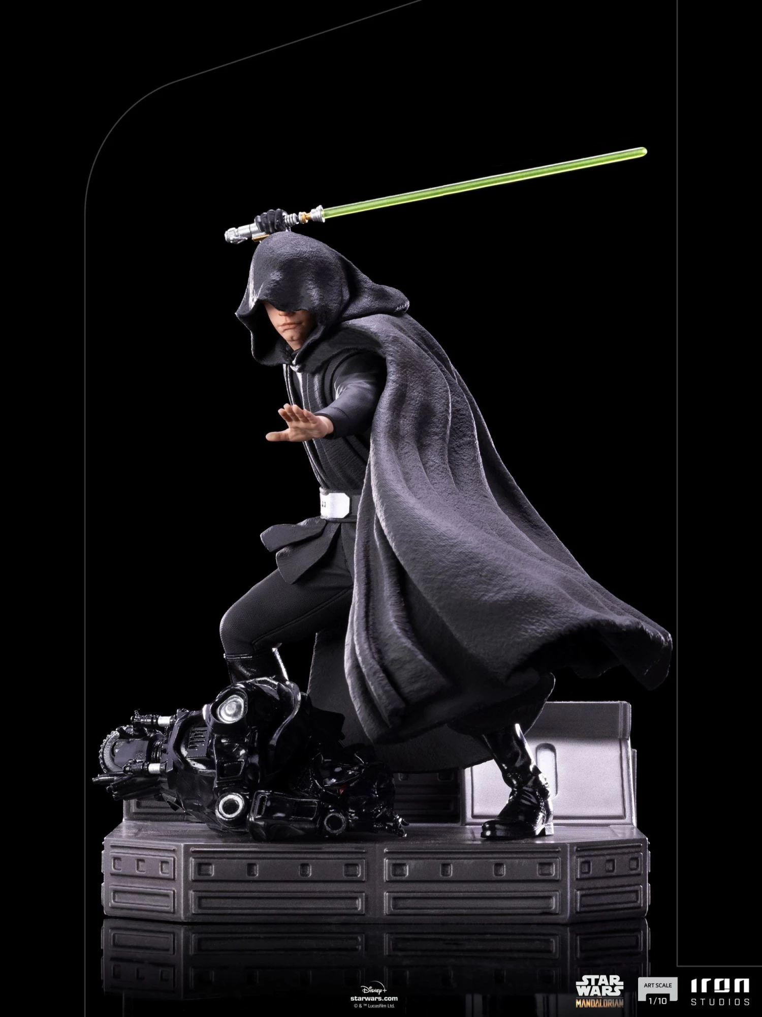 Iron Studios The Mandalorian 1/10 Art Scale Luke Skywalker Combat Version Statue - Image 7