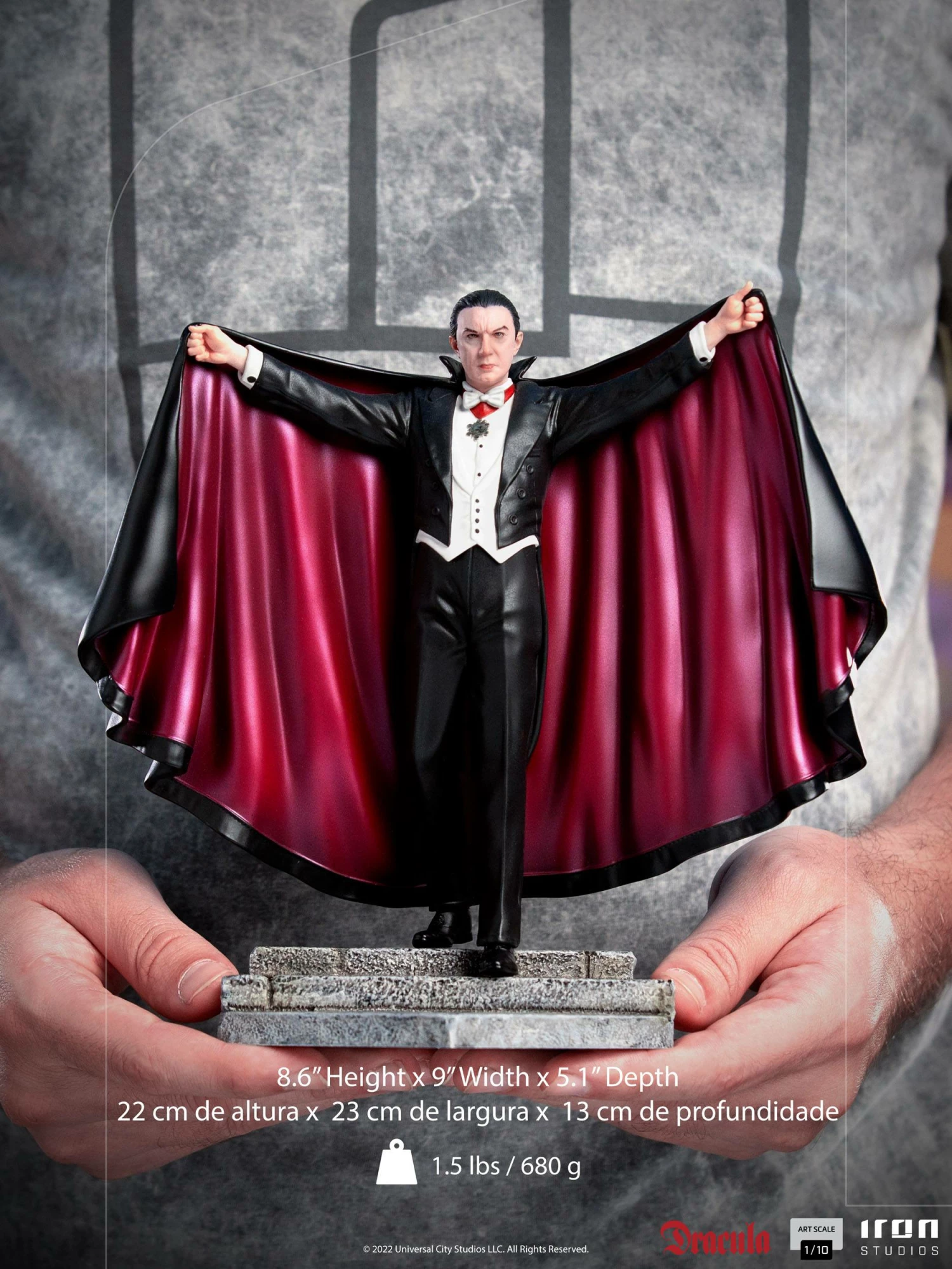 Iron Studios Universal Monsters Dracula (Bela Lugosi) 1/10 Art Scale Limited Edition Statue - Image 2