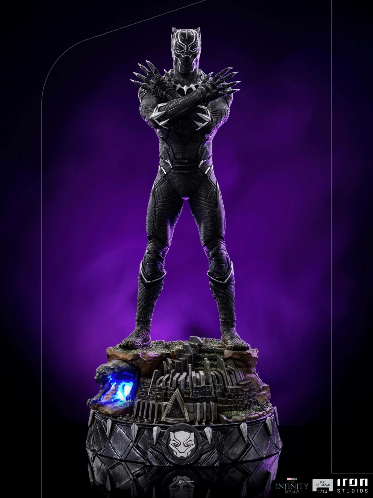 Iron Studios Infinity Saga Black Panther 1/10 Deluxe Art Scale Limited Edition Statue - Image 2