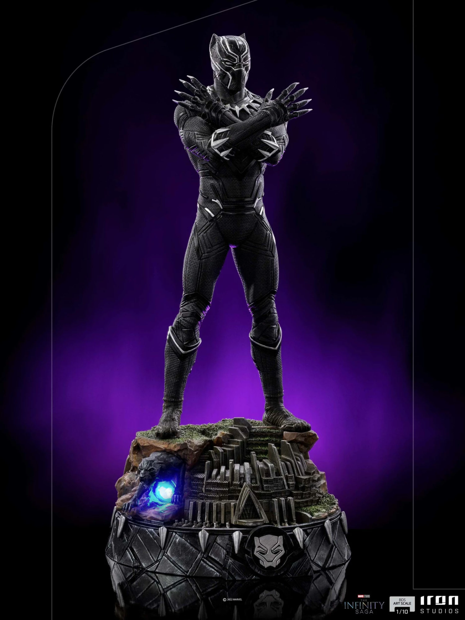 Iron Studios Infinity Saga Black Panther 1/10 Deluxe Art Scale Limited Edition Statue - Image 9