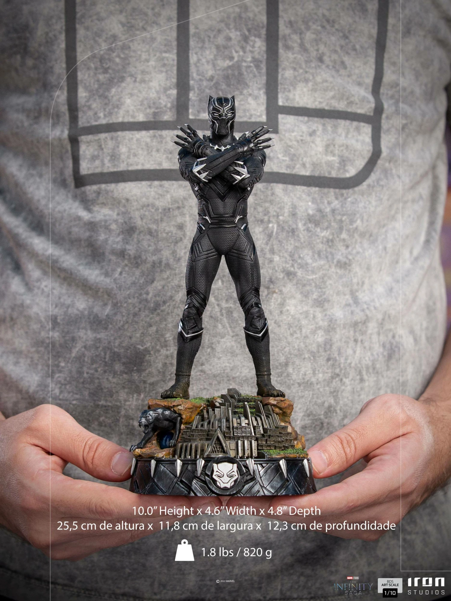 Iron Studios Infinity Saga Black Panther 1/10 Deluxe Art Scale Limited Edition Statue - Image 3