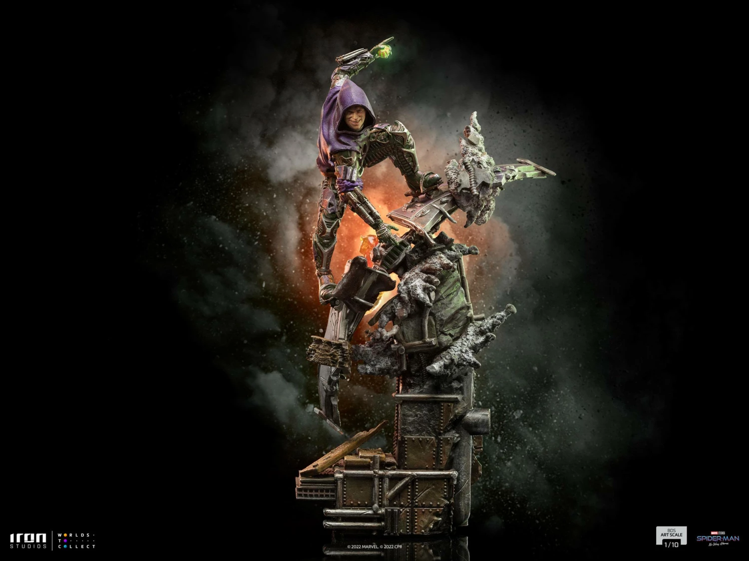 Iron Studios 1/10 Art Scale Spider-Man: No Way Home Green Goblin - Image 2