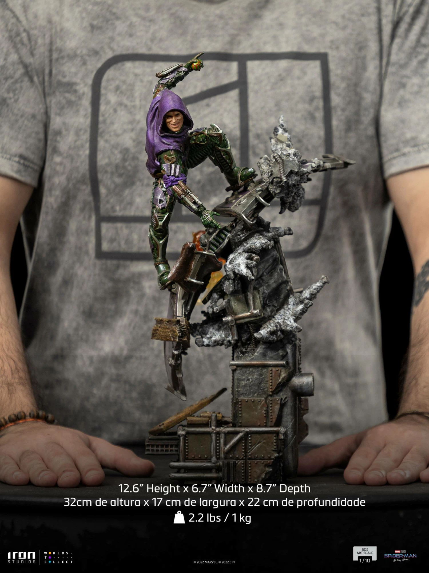 Iron Studios 1/10 Art Scale Spider-Man: No Way Home Green Goblin - Image 5