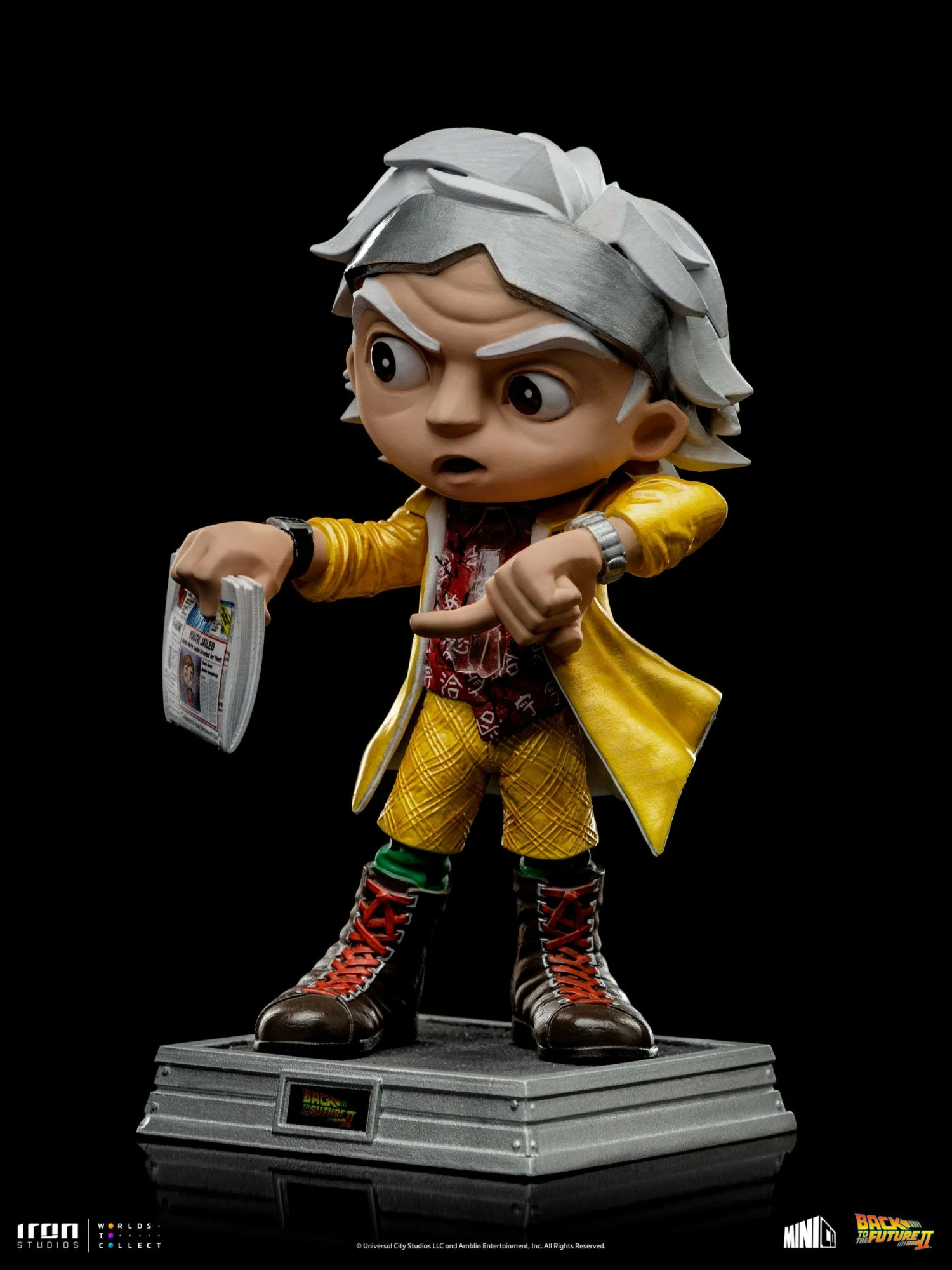 Iron Studios Back To The Future II Mini Co. PVC Figure Doc Brown - Image 9