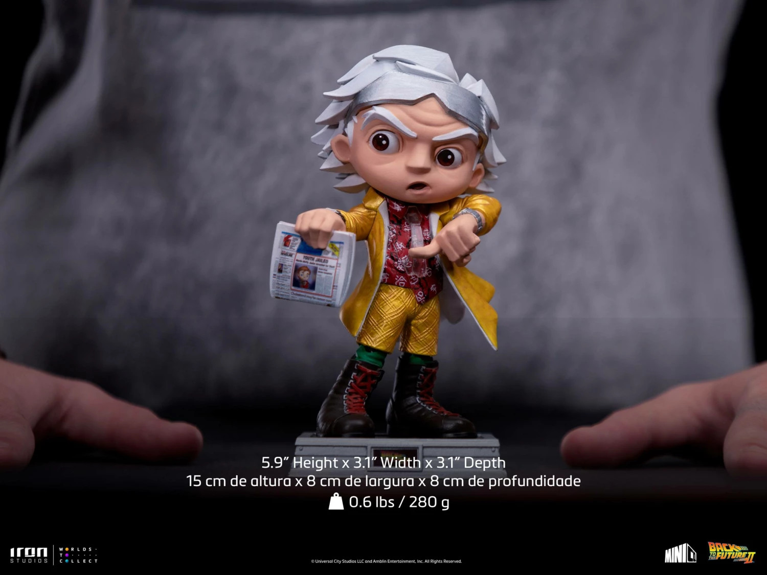 Iron Studios Back To The Future II Mini Co. PVC Figure Doc Brown - Image 16