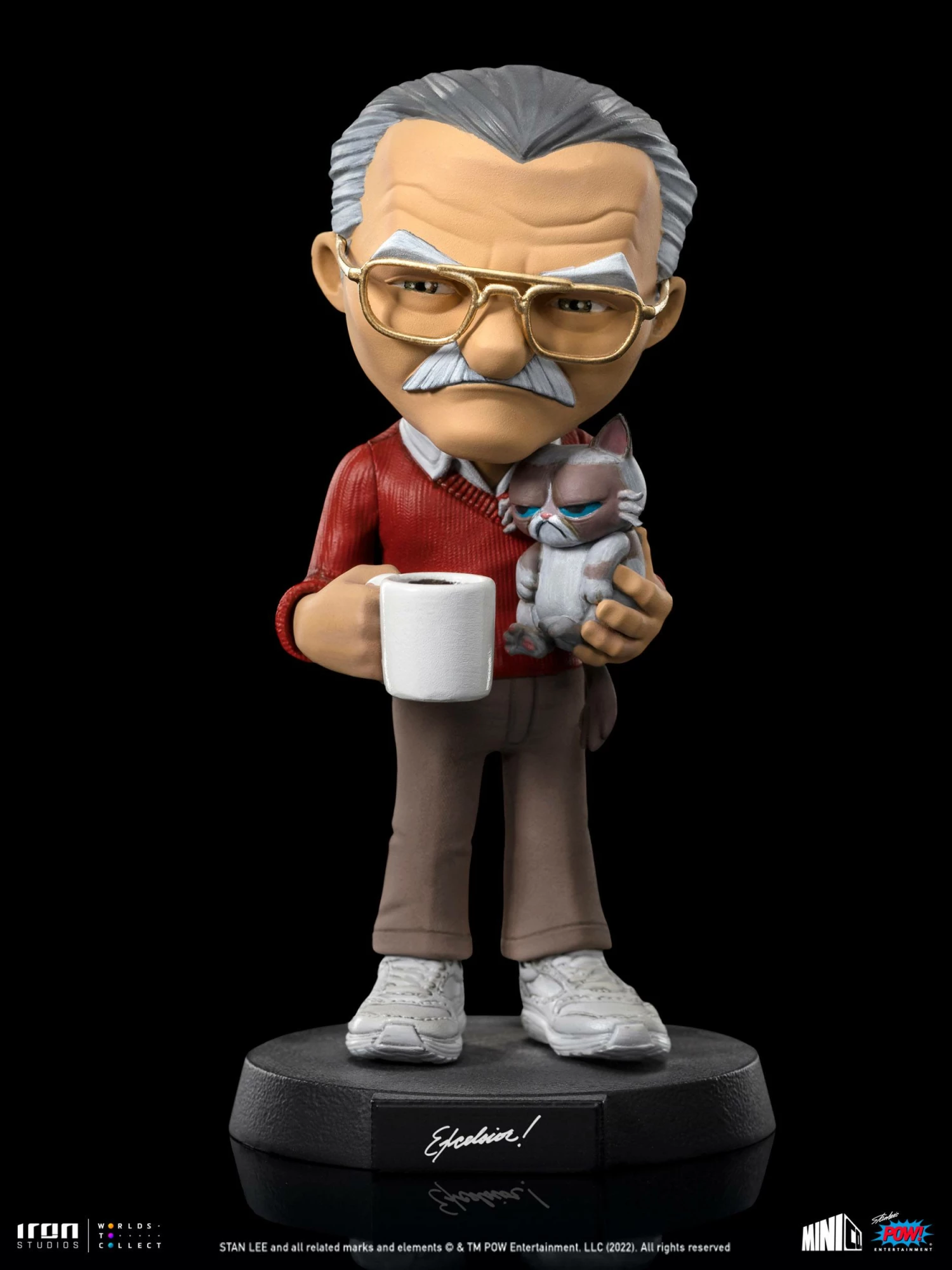 Iron Studios POW! Entertainment MiniCo Stan Lee With Grumpy Cat - Image 6