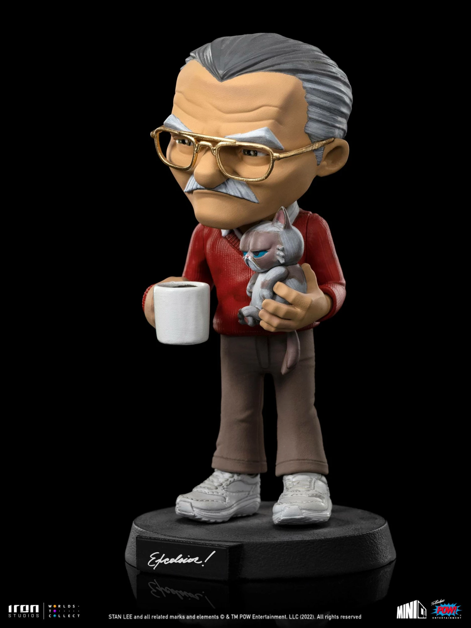 Iron Studios POW! Entertainment MiniCo Stan Lee With Grumpy Cat - Image 7