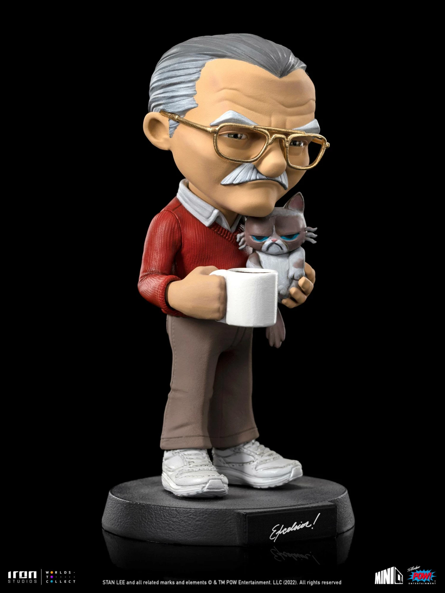 Iron Studios POW! Entertainment MiniCo Stan Lee With Grumpy Cat - Image 11