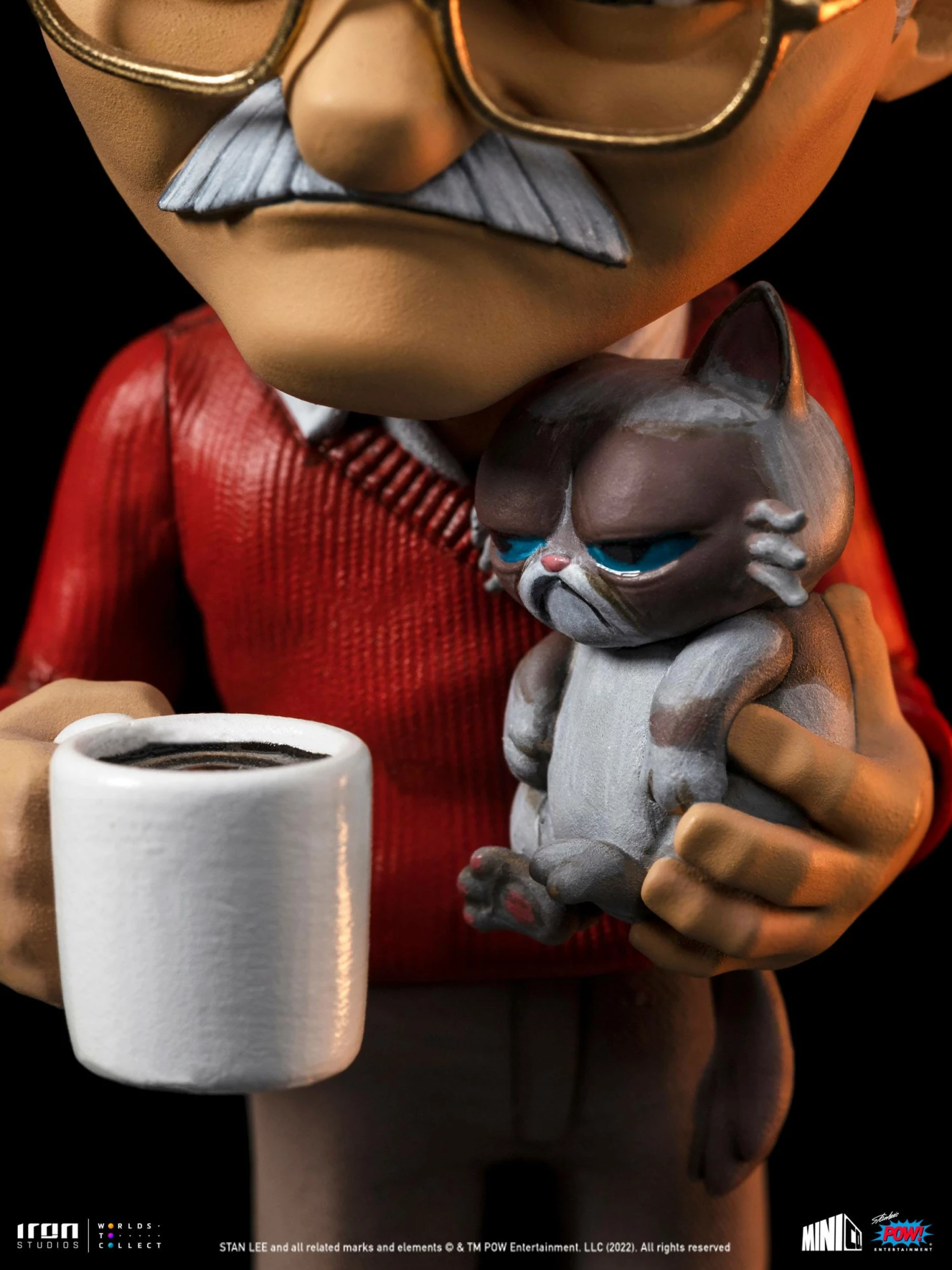 Iron Studios POW! Entertainment MiniCo Stan Lee With Grumpy Cat - Image 12