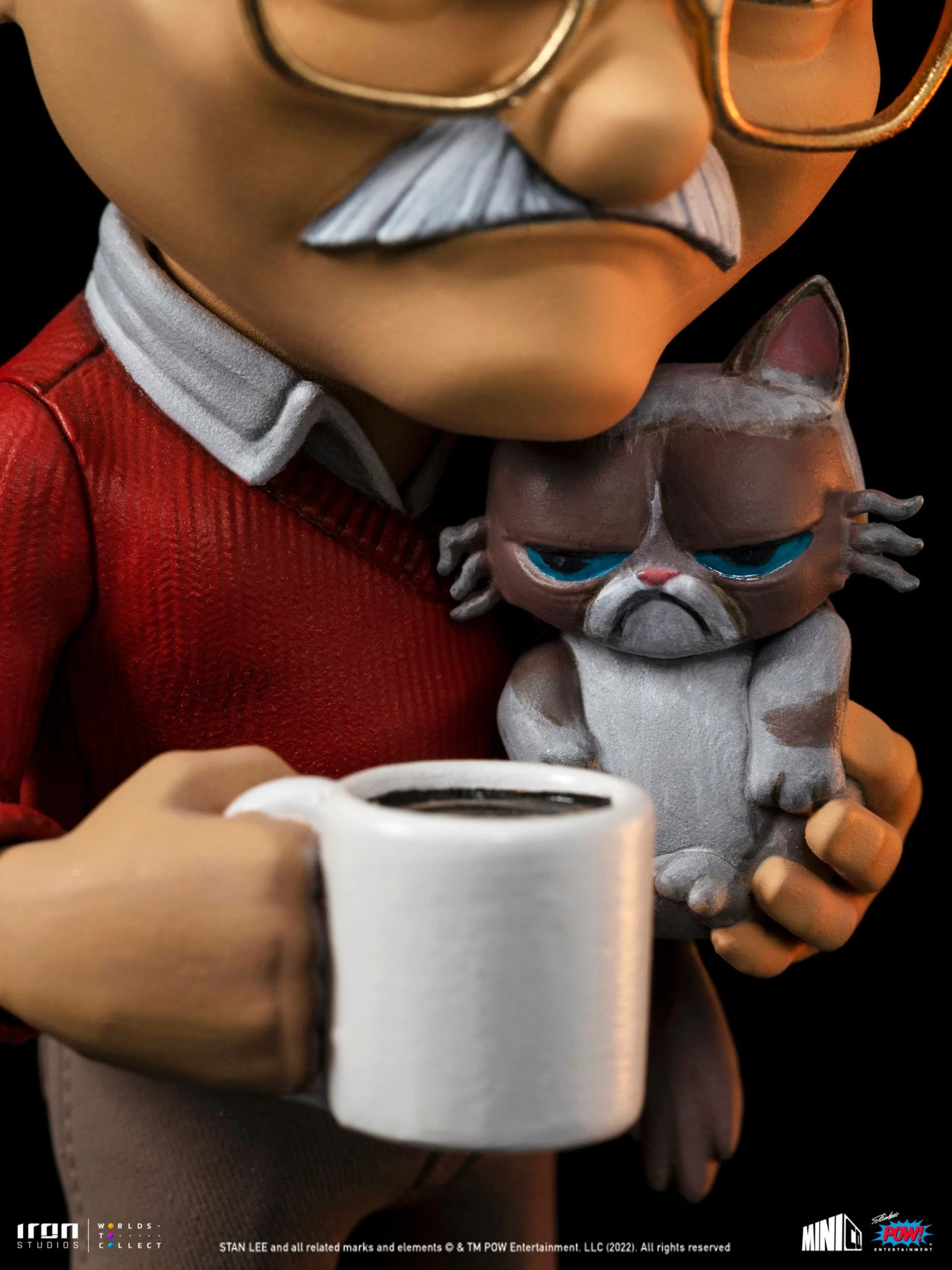 Iron Studios POW! Entertainment MiniCo Stan Lee With Grumpy Cat - Image 13