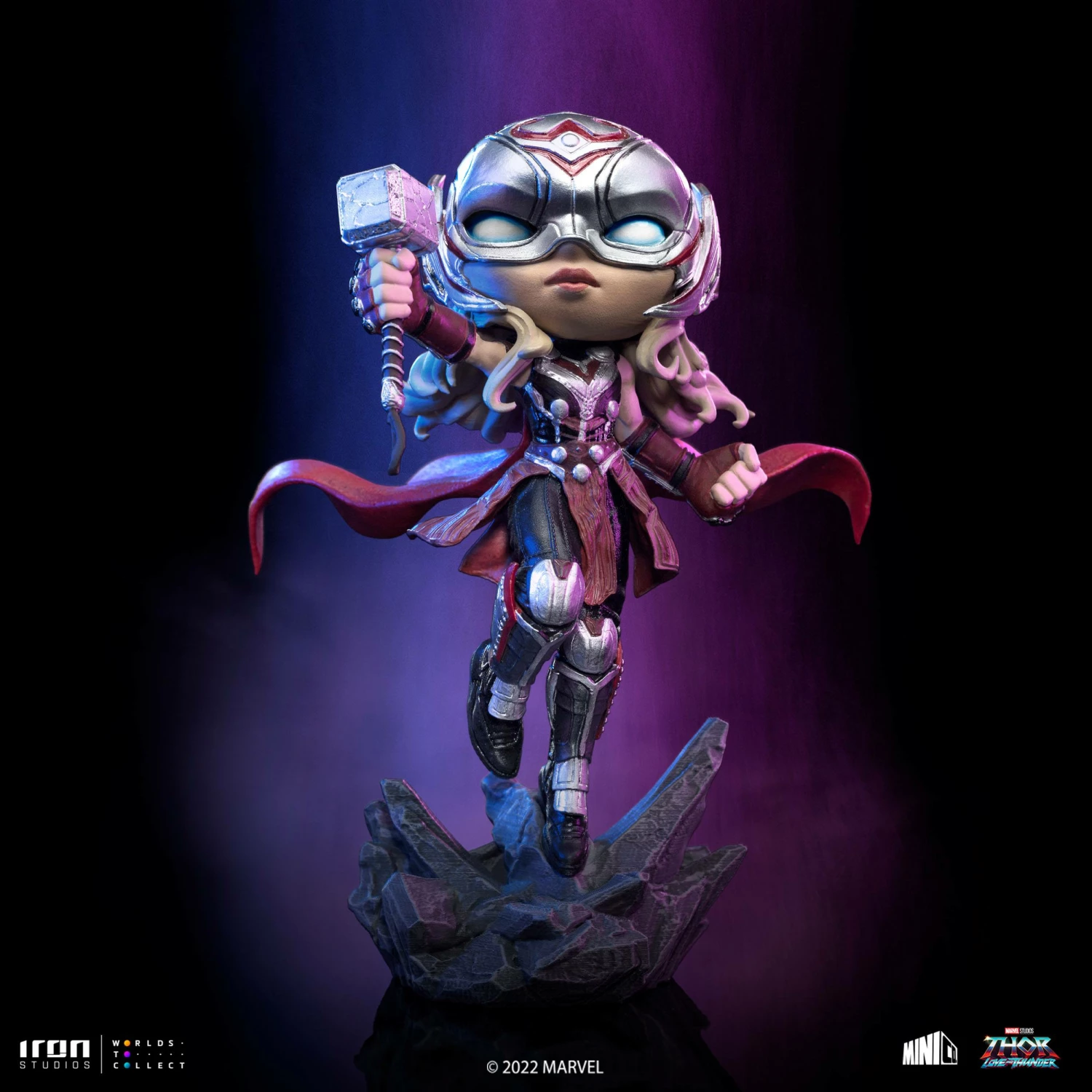 Iron Studios Mini Co Marvel Thor: Love And Thunder Mighty Thor Jane Foster - Image 3
