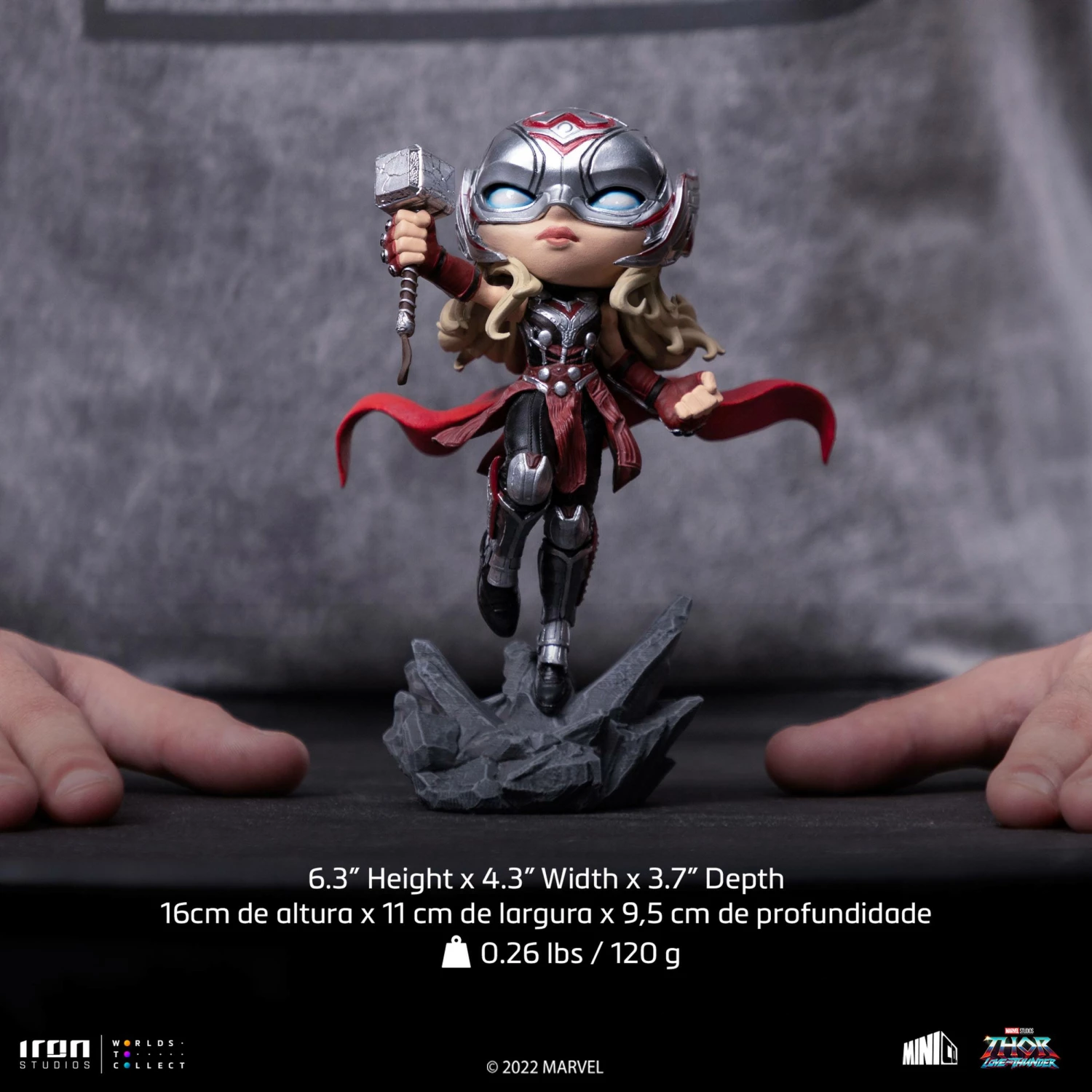Iron Studios Mini Co Marvel Thor: Love And Thunder Mighty Thor Jane Foster - Image 4