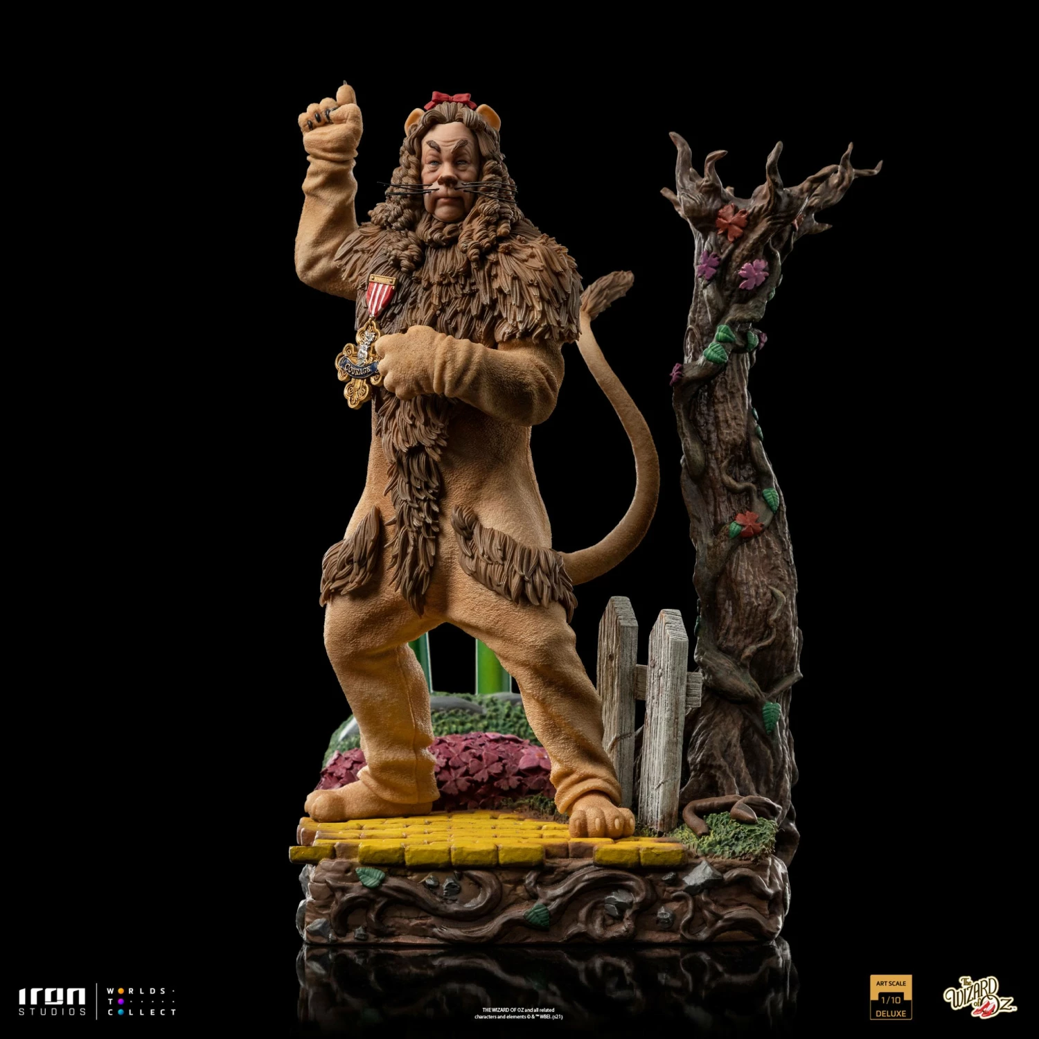 Iron Studios The Wizard Of Oz Cowardly Lion Deluxe 1/10 Art Scale Limited Edition Statue - Image 4