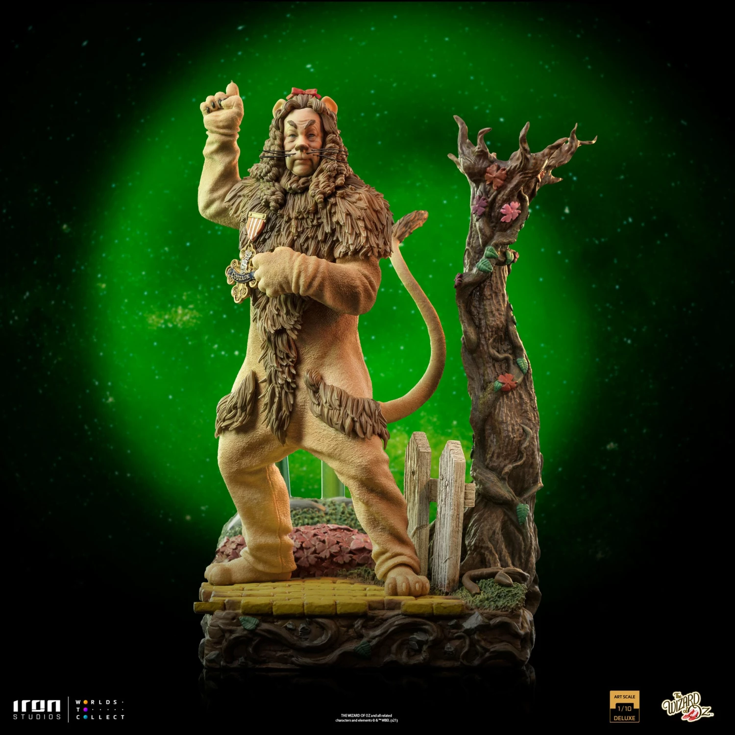 Iron Studios The Wizard Of Oz Cowardly Lion Deluxe 1/10 Art Scale Limited Edition Statue - Image 2