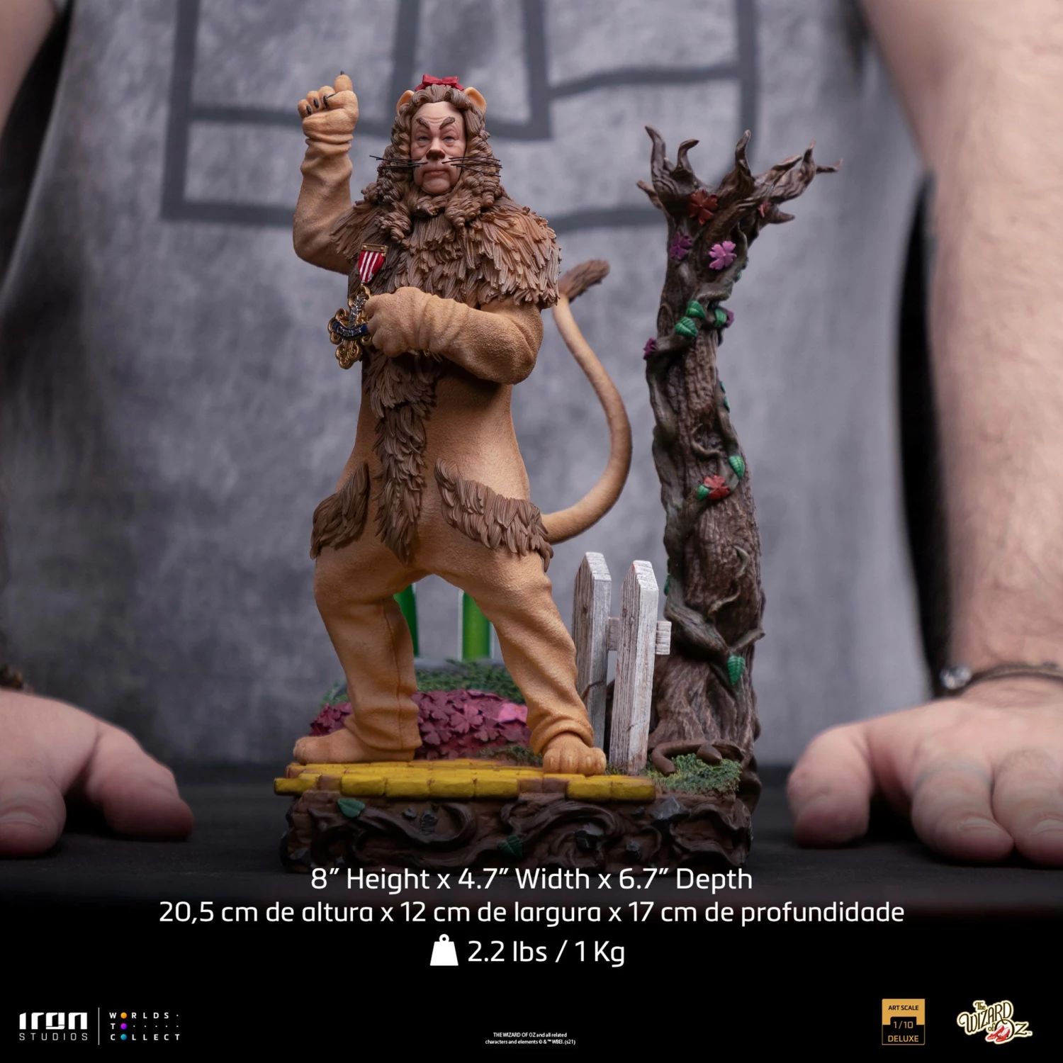Iron Studios The Wizard Of Oz Cowardly Lion Deluxe 1/10 Art Scale Limited Edition Statue - Image 3