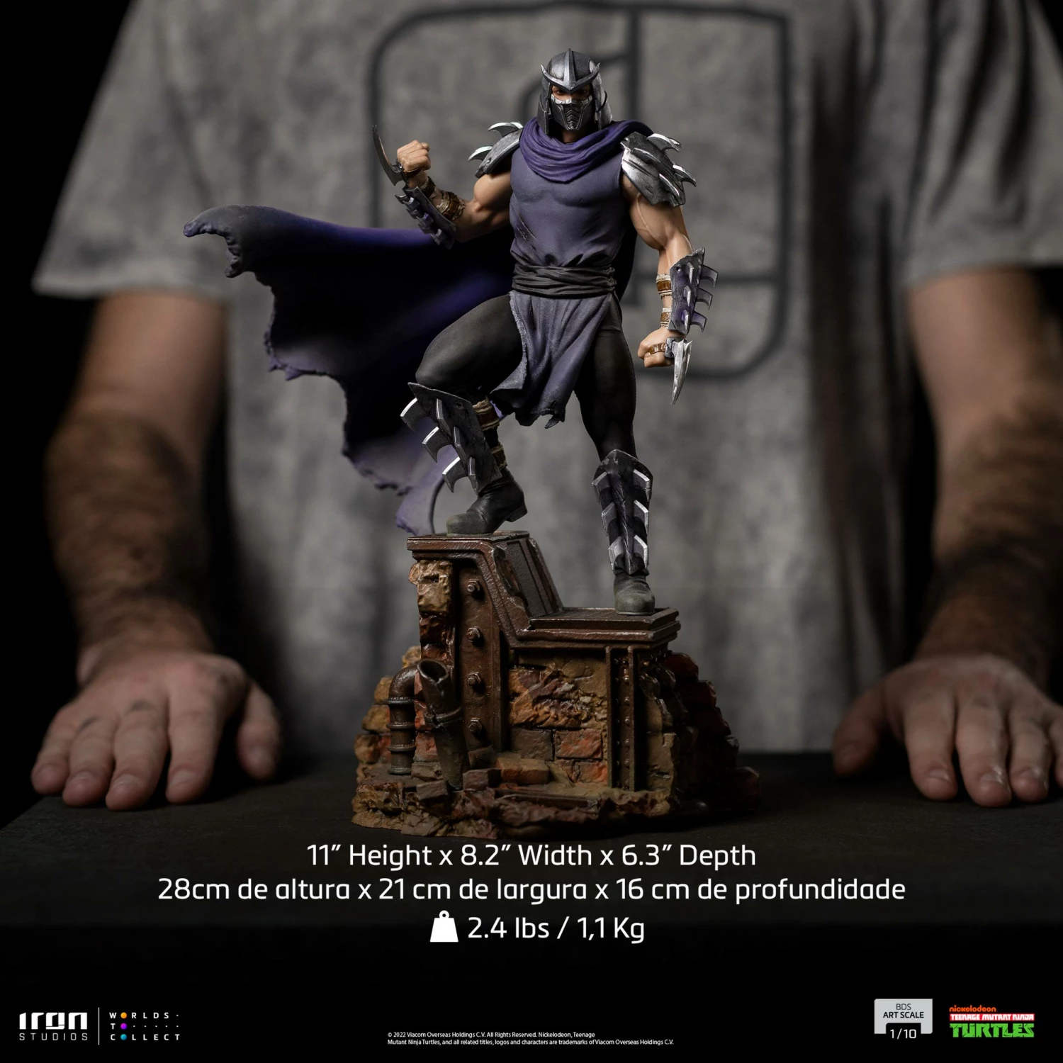 Iron Studios 1/10 Art Scale Statue Teenage Mutant Ninja Turtles Shredder - Image 4