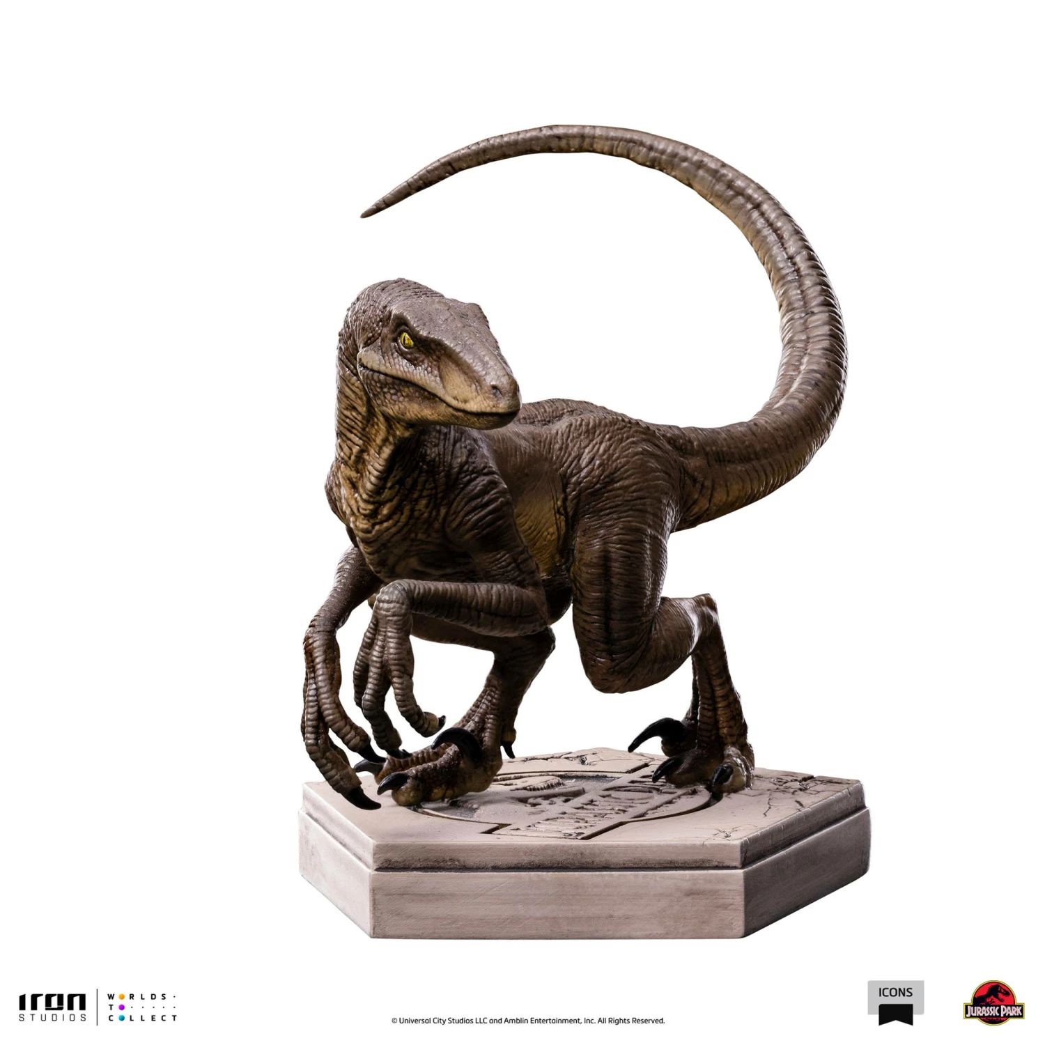 Iron Studios Jurassic Park Icons Velociraptor (C) Statue