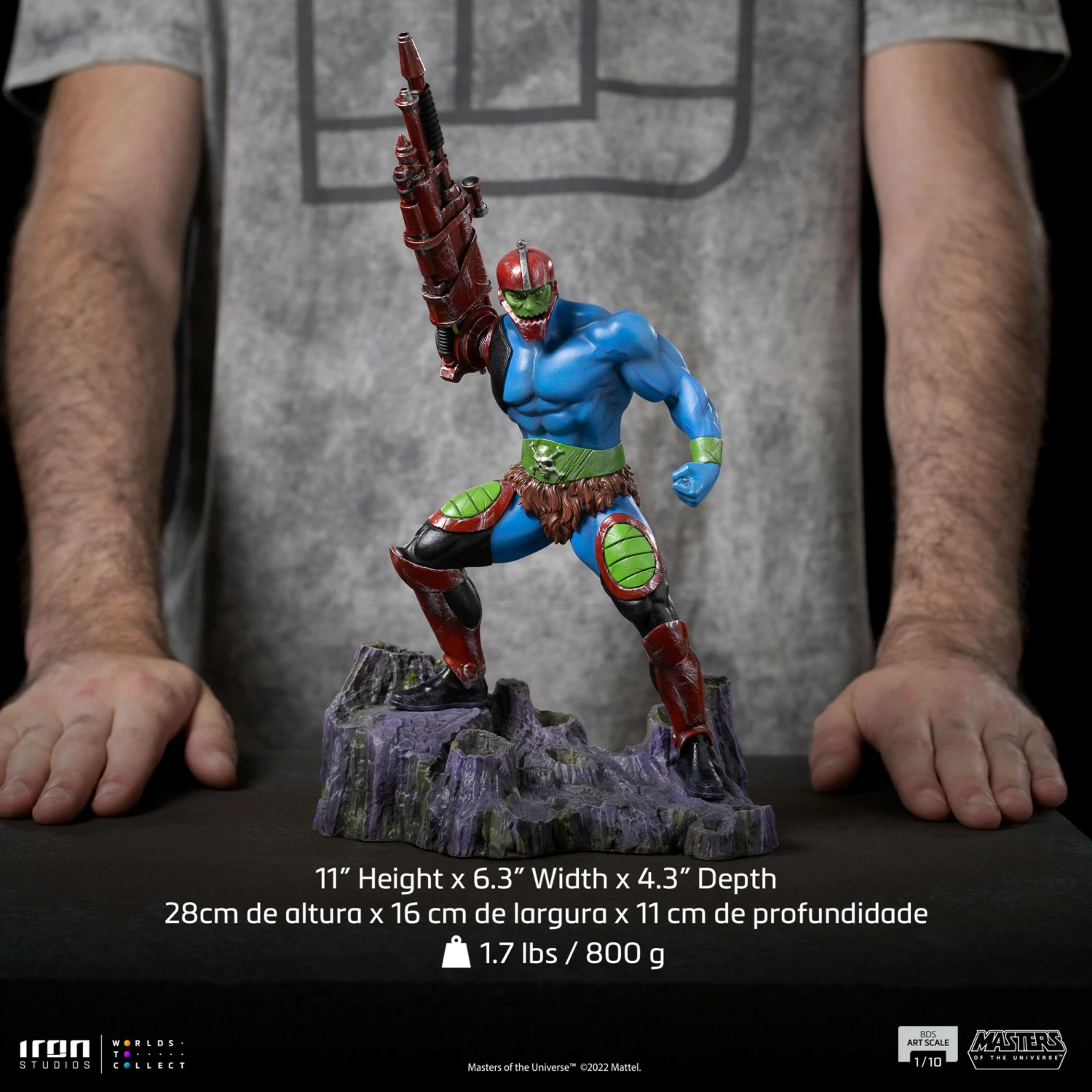 Iron Studios Masters Of The Universe Battle Diorama Series Trap Jaw 1/10 Art Scale Limited Edition Statue - Image 3