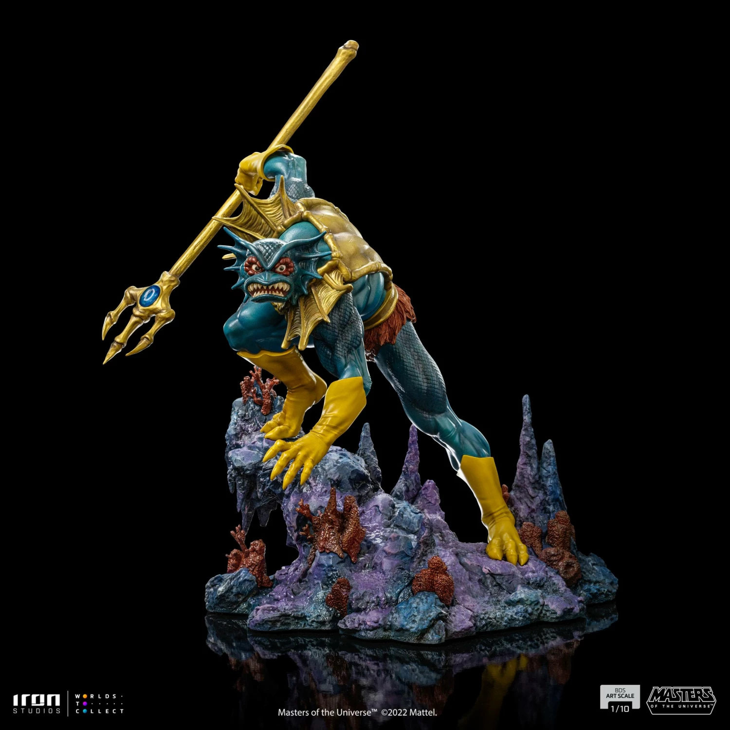 Iron Studios Masters Of The Universe Battle Diorama Series Mer-Man 1/10 Art Scale Limited Edition Statue - Image 5