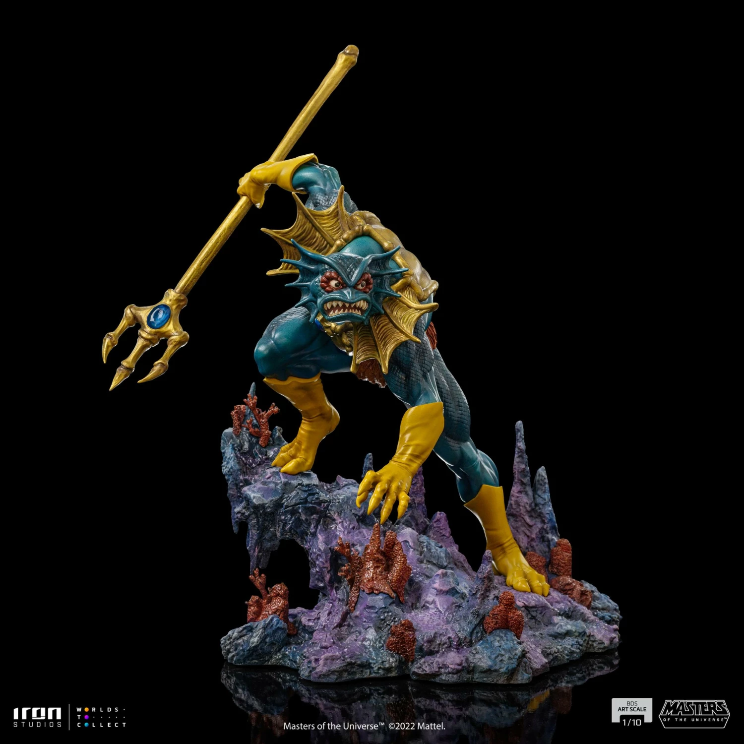 Iron Studios Masters Of The Universe Battle Diorama Series Mer-Man 1/10 Art Scale Limited Edition Statue - Image 6