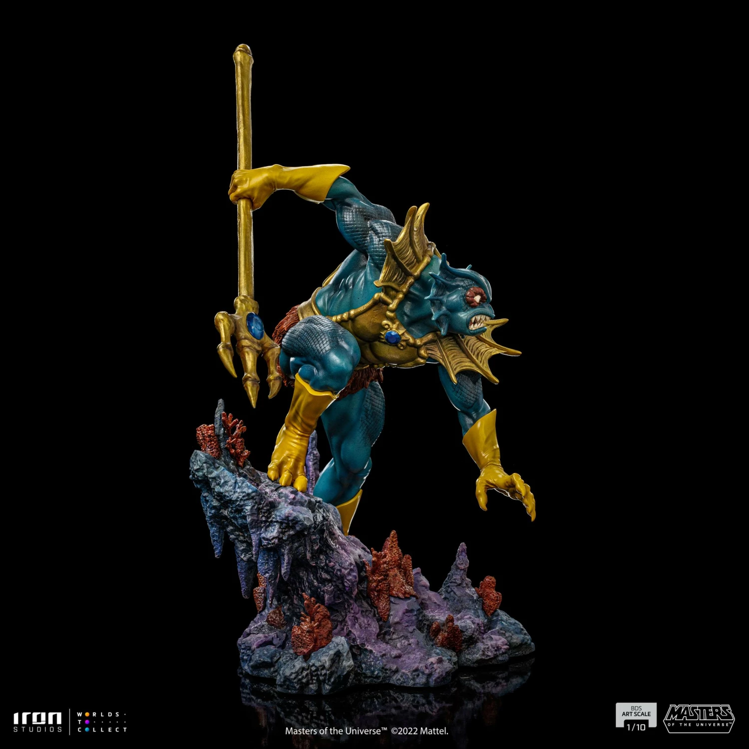 Iron Studios Masters Of The Universe Battle Diorama Series Mer-Man 1/10 Art Scale Limited Edition Statue - Image 7