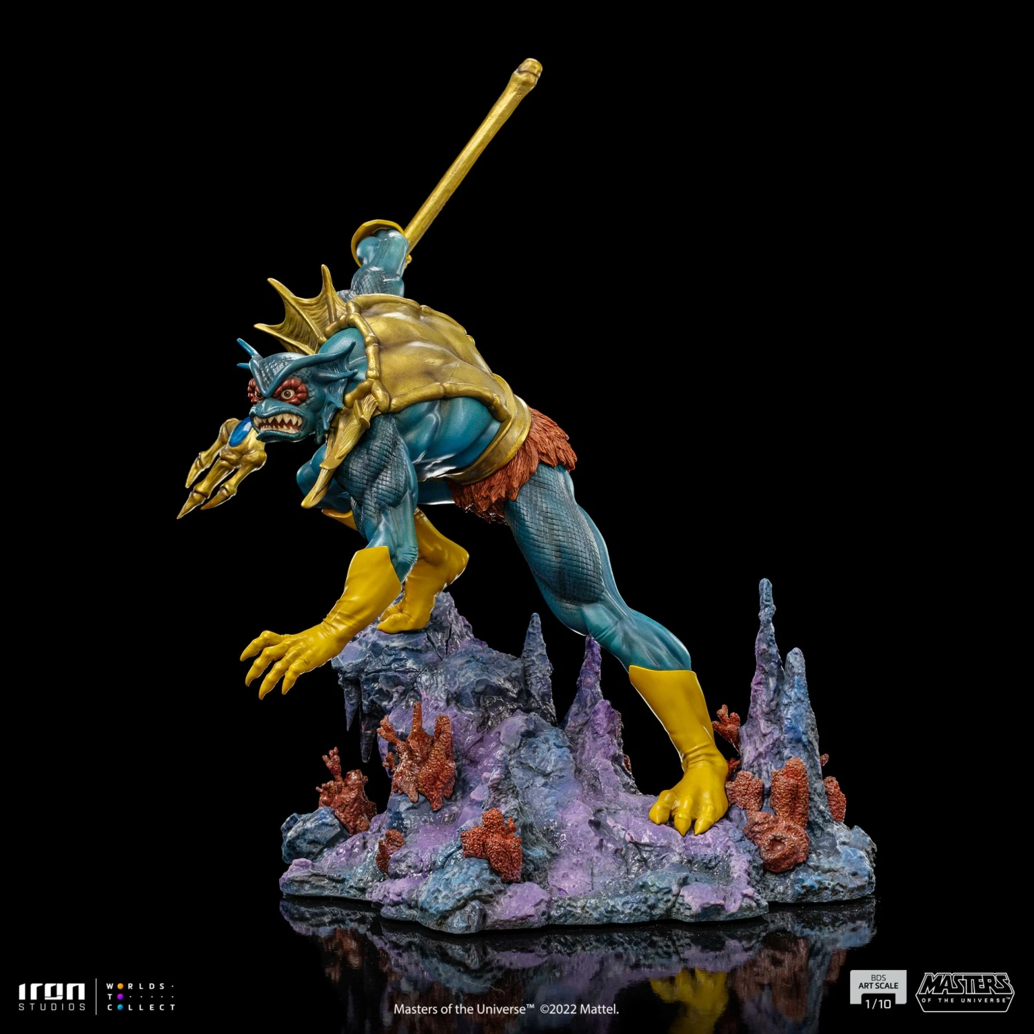 Iron Studios Masters Of The Universe Battle Diorama Series Mer-Man 1/10 Art Scale Limited Edition Statue - Image 10