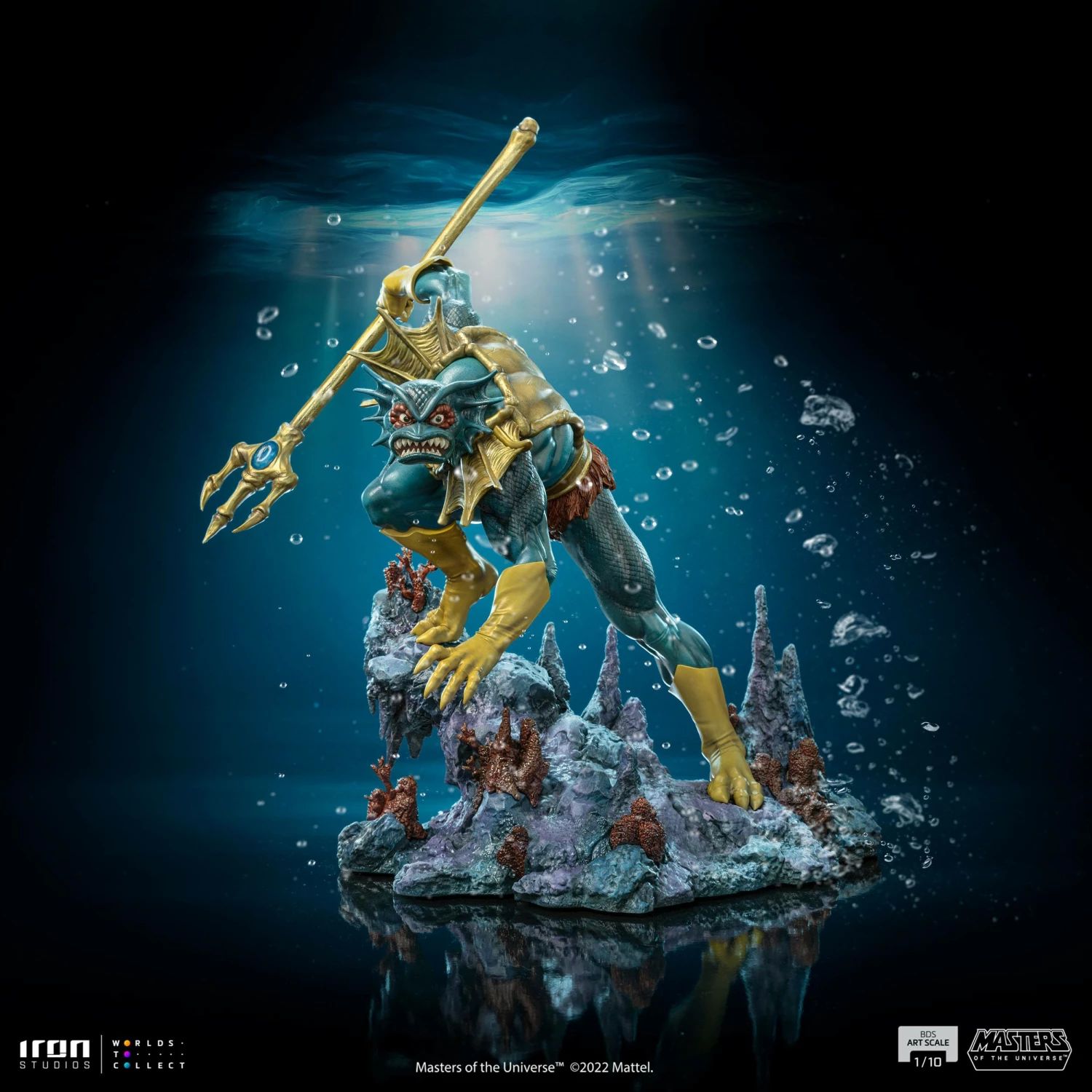 Iron Studios Masters Of The Universe Battle Diorama Series Mer-Man 1/10 Art Scale Limited Edition Statue - Image 4