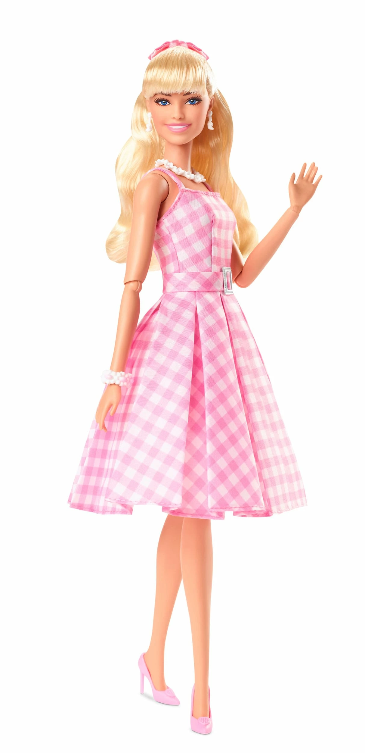 Barbie The Movie Margot Robbie As Barbie In Pink Gingham Dress - Image 2