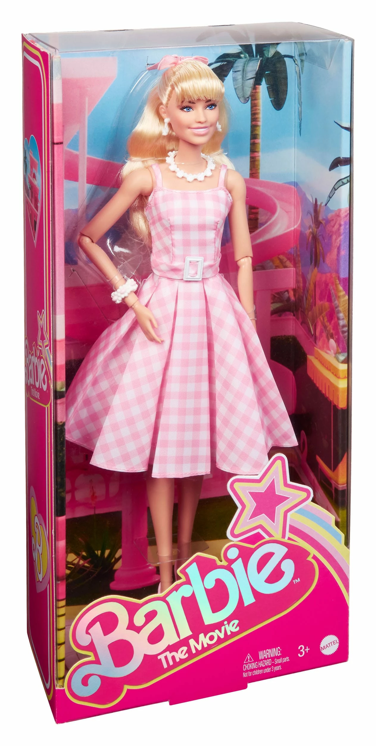 Barbie The Movie Margot Robbie As Barbie In Pink Gingham Dress - Image 9