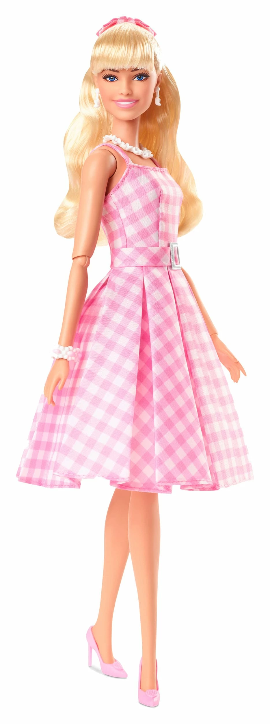 Barbie The Movie Margot Robbie As Barbie In Pink Gingham Dress - Image 6