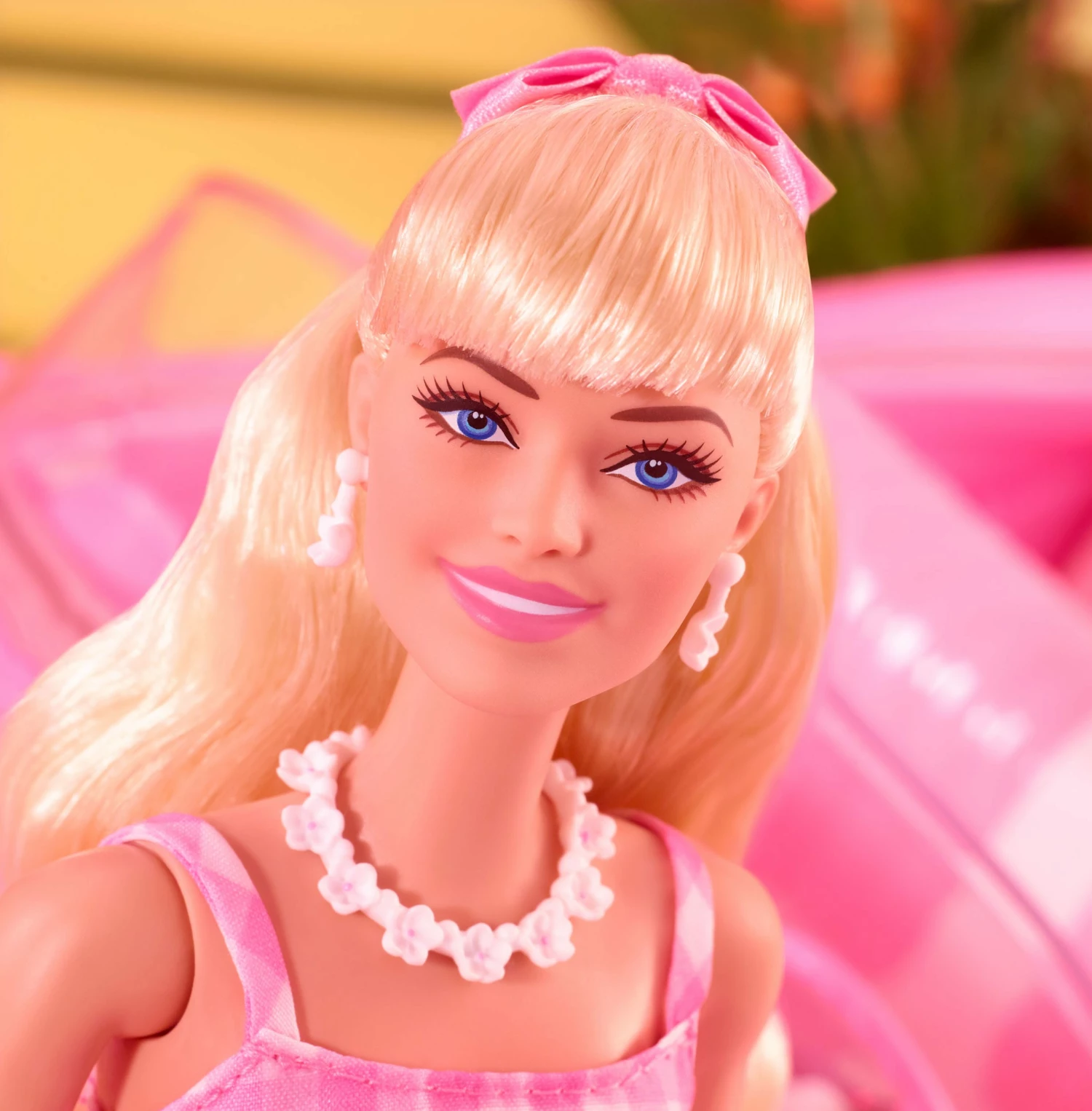 Barbie The Movie Margot Robbie As Barbie In Pink Gingham Dress - Image 15